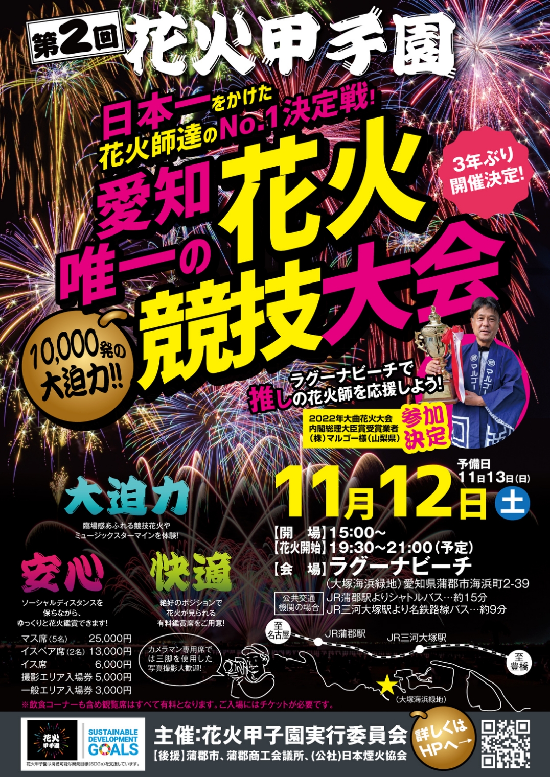 花火大会埼玉県こうのす花火大会 チケット 4名席