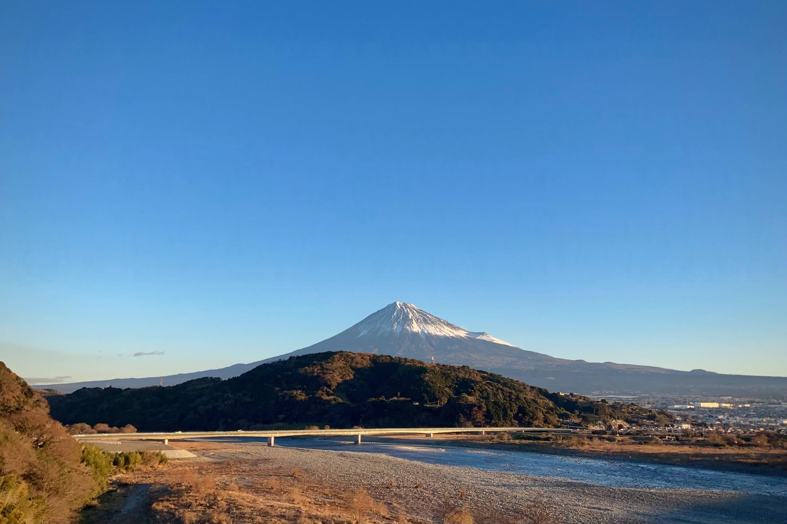 富士川SAから見た富士山