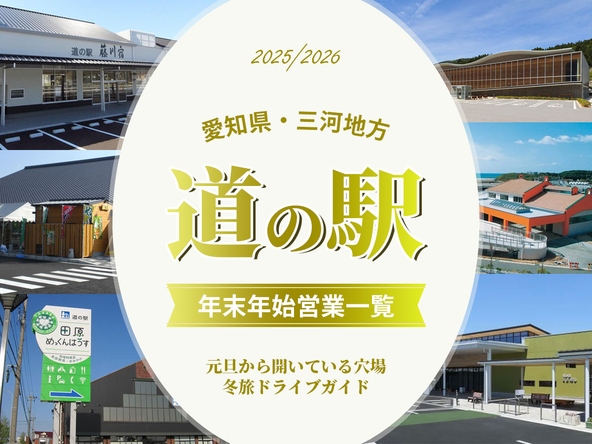 愛知県道の駅 年末年始営業一覧