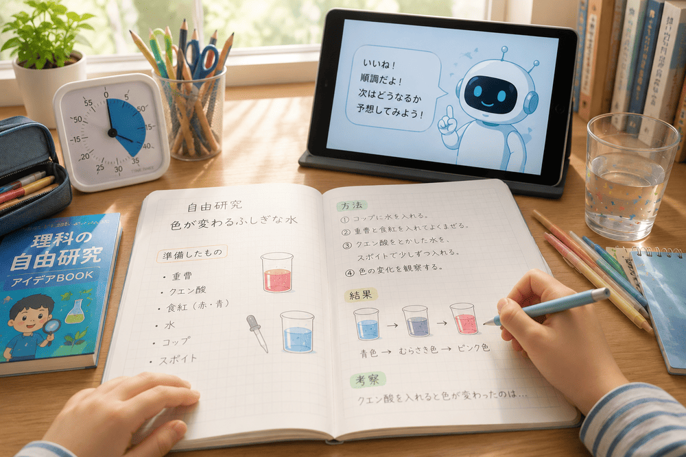 AIで夏休みの自由研究