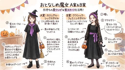 ハロウィンAI仮装魔女